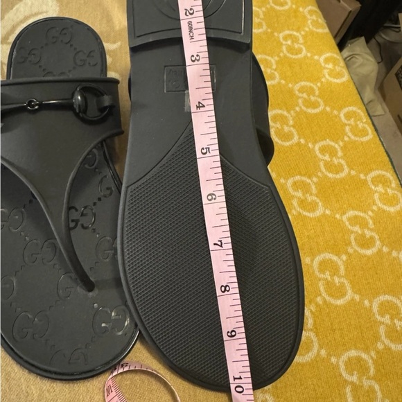 Gucci Horsebit GG Interlock Black Sandals - Picture 5 of 6